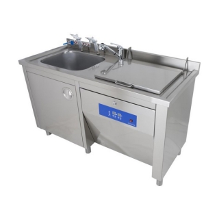 ULTRASONIC YIKAYICILI EVYELİ TEZGAH (40L) (2 küvetli tezgah)